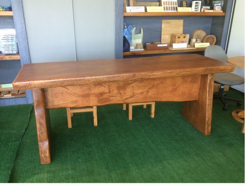 Palm wood conference table